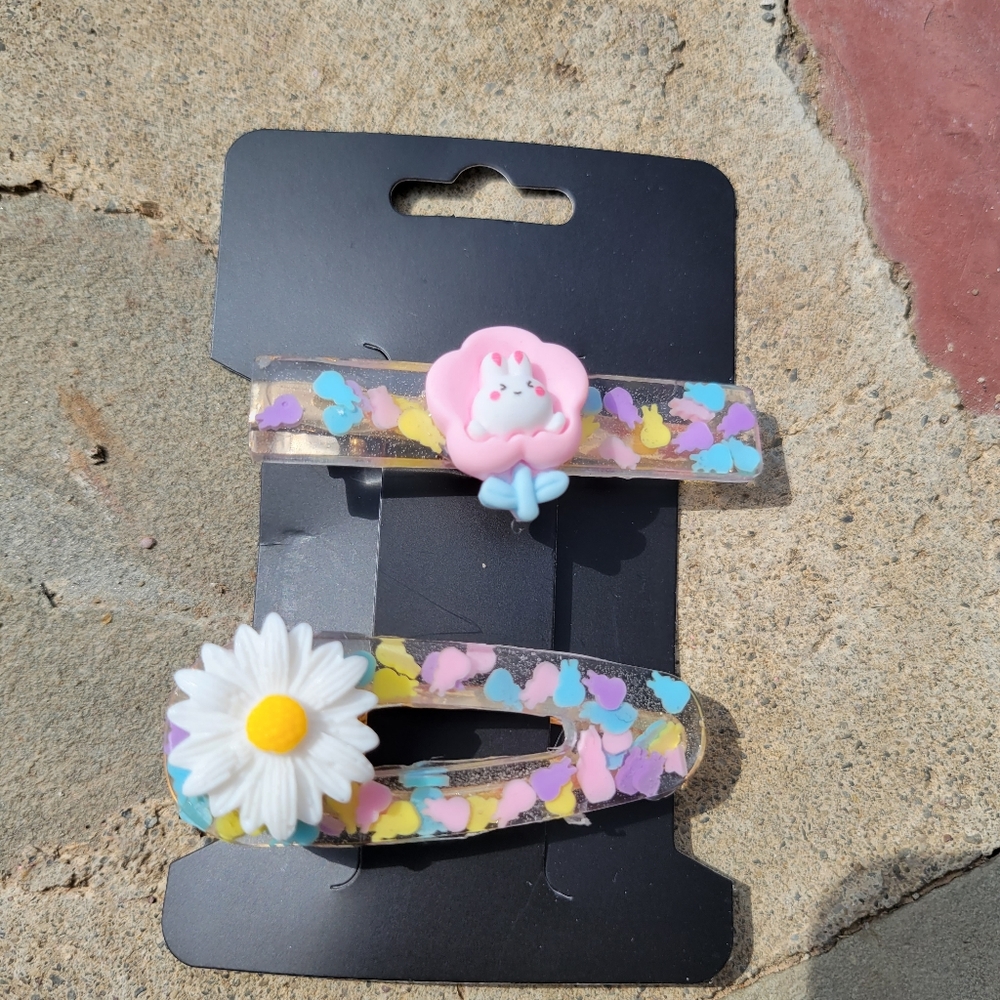 Resin barrettes - Picture 2 of 4